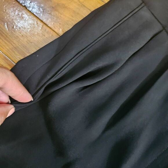 Babaton Aritzia Lazarus Black Wide Leg Crop Culotte Pants Size 4 - Picture 5 of 8